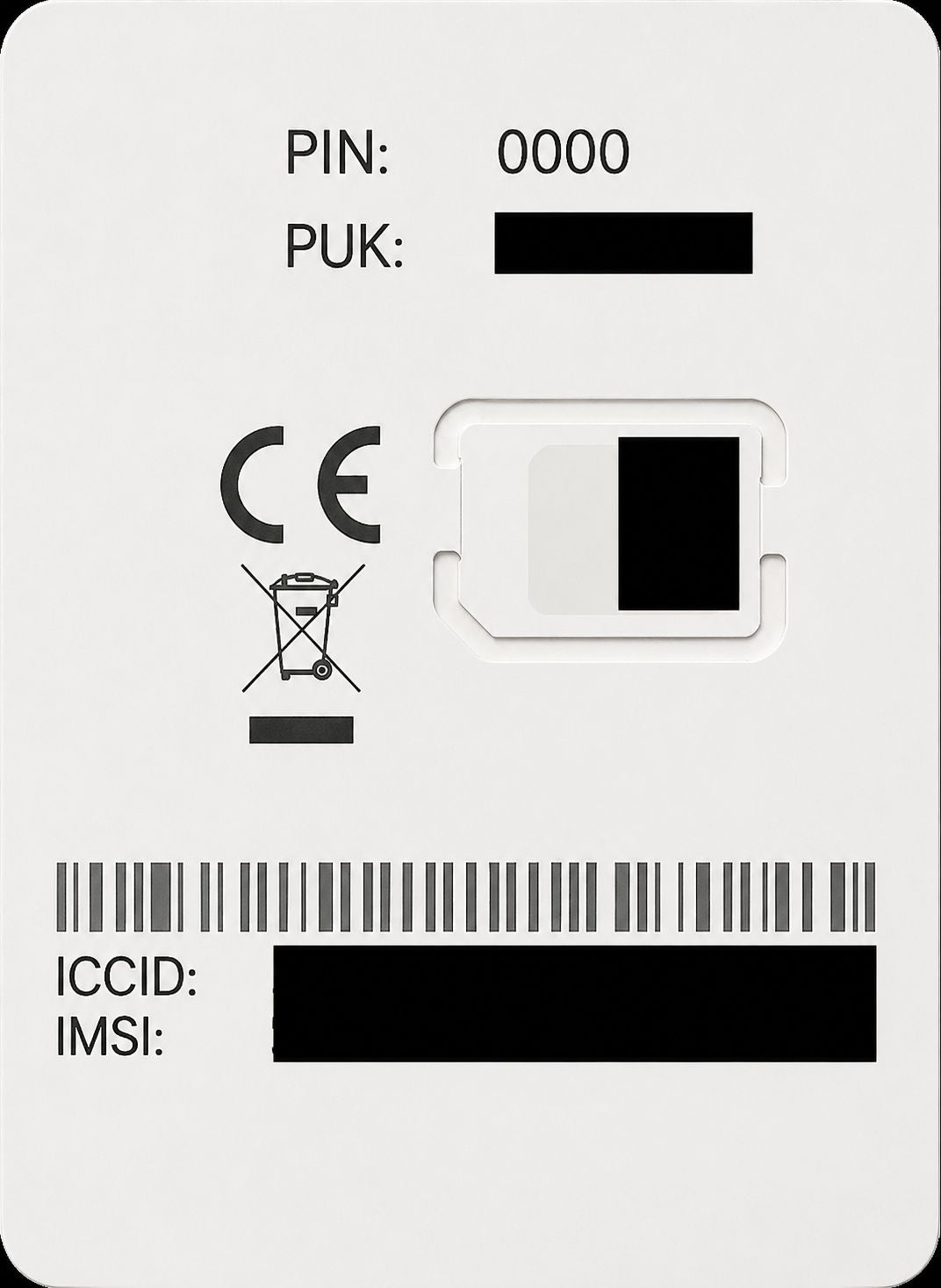 SIM kortelė su ES ryšiu (PF-43)